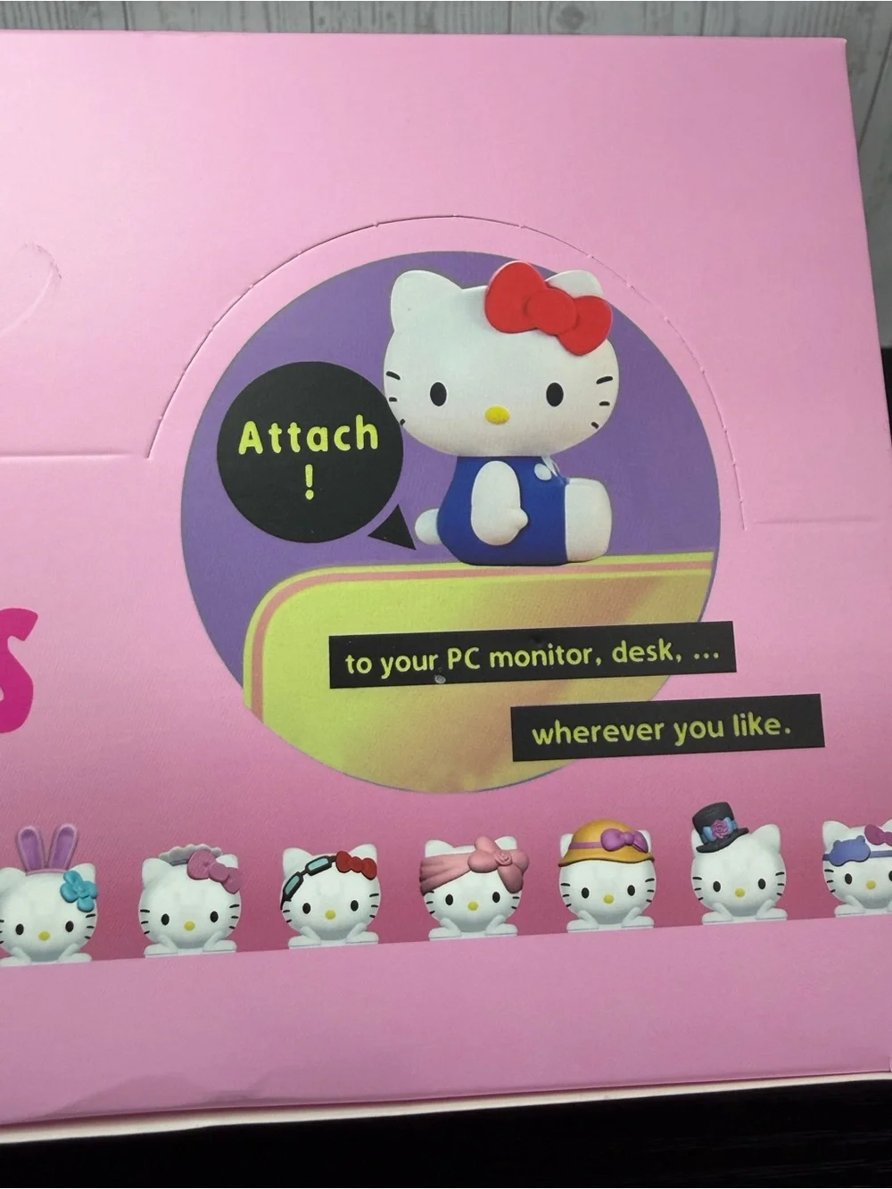 Cute Hello Kitty HIPPERS Decorative Mini Figure - Pink & Blue